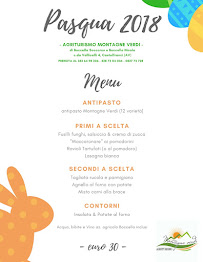Agriturismo Montagne Verdi à Castelfranci menu