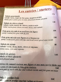 La Table Cathare à Fanjeaux menu