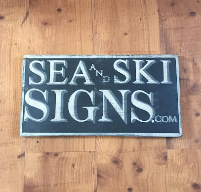 Sea and Ski Signs