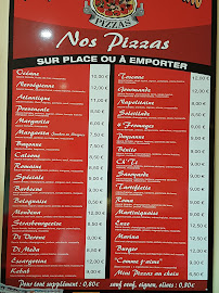 Pizzeria Un Moment Gourmand à Château-Thierry (le menu)