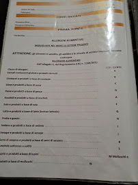 Menu / carte de Pizzeria Bella Napoli à Gradisca d'Isonzo