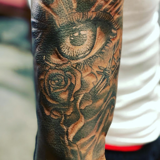 Explore mk tattoo ideas, creative tattoo ideas in Jacksonville, available at Renegade Art Studio LLC