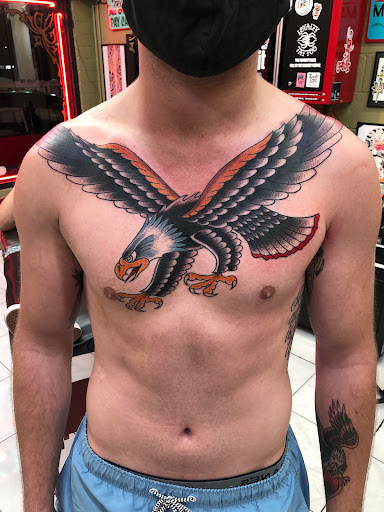Explore american traditional tattoo filler ideas, creative tattoo ideas in Honolulu, available at Sacred Art Tattoo Waikiki