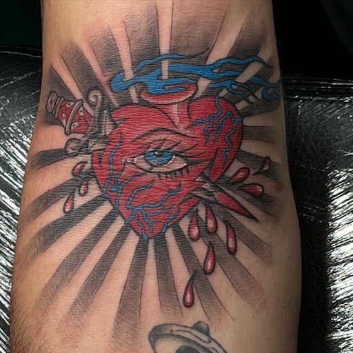 Explore diving tattoo ideas, creative tattoo ideas in Webster, available at Mainline Ink