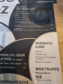 Osmoz By Huitres et compagnie à Toulouse menu