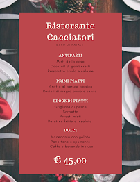 Ristorante Cacciatori à Divignano carte