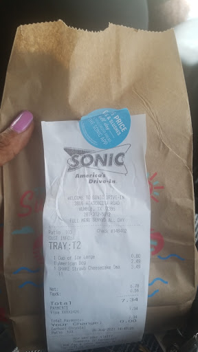 Fast Food Restaurant «Sonic Drive-In», reviews and photos, 3806 Atascocita Road, Humble, TX 77396, USA
