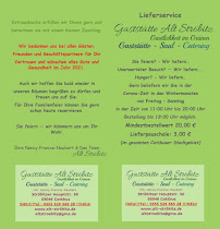 Carte du Gaststätte Alt Ströbitz à Cottbus