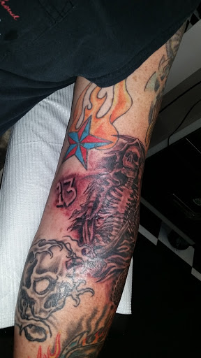 Explore arizona flag tattoo ideas, creative tattoo ideas in Nicholasville, available at Castle of Color