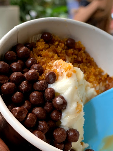 madelo helado de yogurt y café