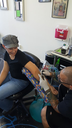 Explore pulp fiction tattoo ideas, creative tattoo ideas in Redding, available at Caddy Daddys