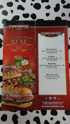Sandwich Shop «Firehouse Subs», reviews and photos, 3830 Truxel Rd #100, Sacramento, CA 95834, USA
