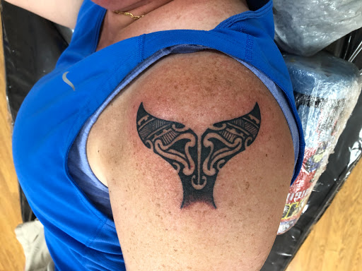 Explore side of neck tattoo ideas, creative tattoo ideas in Lahaina, available at Sweet Trade Tattoo
