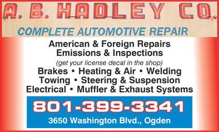 Auto Repair Shop «A.B. Hadley Co., Inc.», reviews and photos, 3650 Washington Blvd, South Ogden, UT 84403, USA