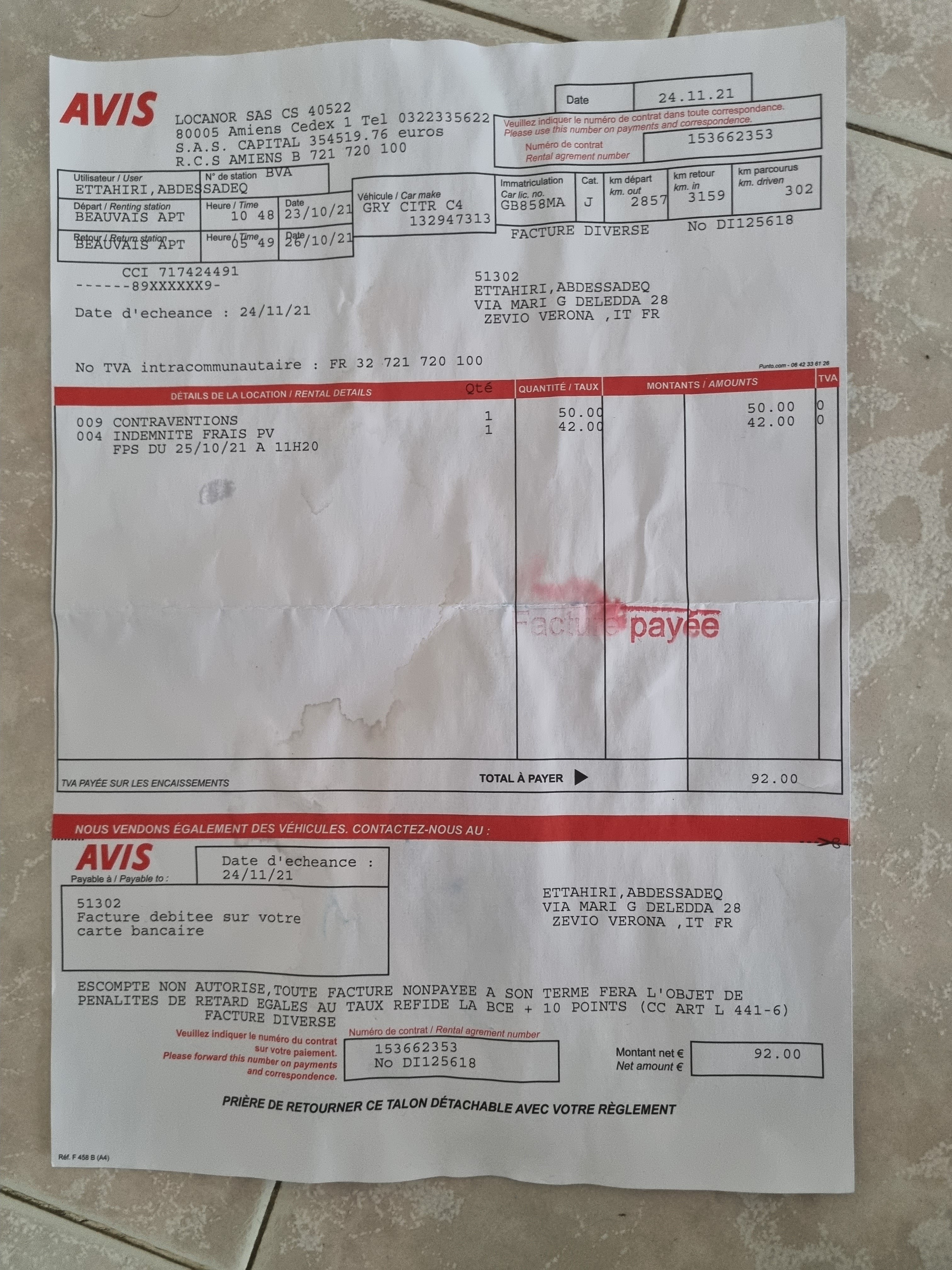 Photo n° 1 de l'avis de Abdessadeq.t fait le 26/10/2021 à 06:33