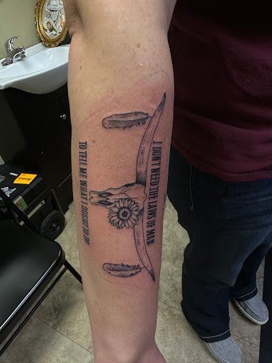 Explore eric church tattoo ideas, creative tattoo ideas in Nashville, available at RedBird Tattoo