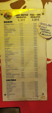 Pauli Pizza à Hamburg menu