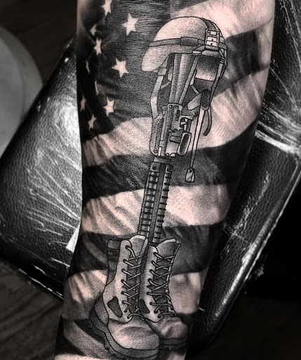 Explore cross tattoo ideas male, creative tattoo ideas in Amarillo, available at Puppeteer Ink Tattoo Studio