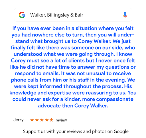 General Practice Attorney «Walker, Billingsley & Bair», reviews and photos