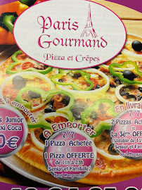 Menu du Crêpes Pizzas Paris Gourmand à Paris