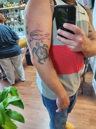 Explore marathon tattoo ideas for guys, creative tattoo ideas in Hinesville, available at Dark Horse Art Studios