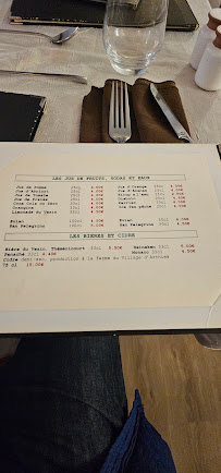 Restaurant français La Table Verte à Genainville - menu / carte