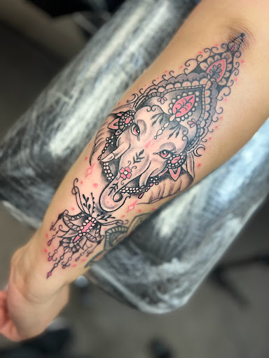 Explore name cover up tattoo ideas, creative tattoo ideas in Abilene, available at Lino Ink Tattoo Studio