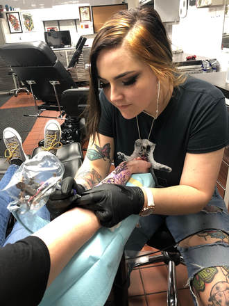 Explore calming tattoo ideas, creative tattoo ideas in Saint Petersburg, available at Lucky You Tattoo