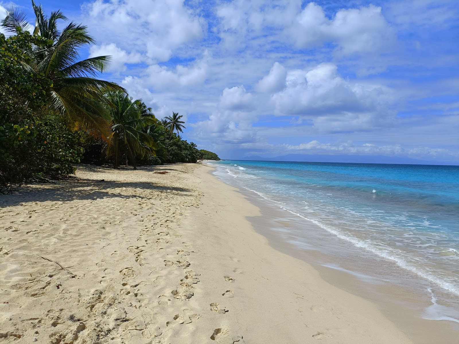 Photo de Plage Moustique avec l'eau cristalline de surface