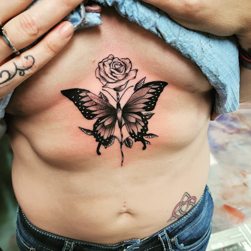 Explore bee tattoo ideas for guys, creative tattoo ideas in Tucson, available at Jesses Tattoos & Tattoo Supplies