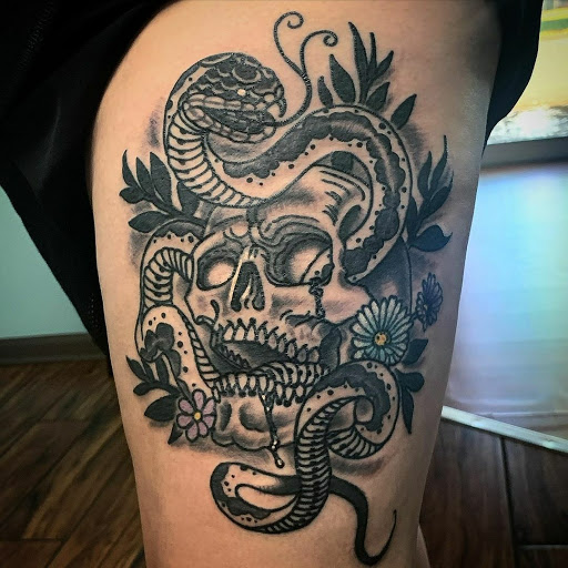Explore semper fi tattoo ideas, creative tattoo ideas in Calhoun, available at A Sailors Grave Tattoo Parlor