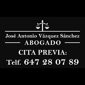 JOSE ANTONIO VAZQUEZ SANCHEZ ABOGADO Sierra de Cádiz -El Bosque- Av. Juan XXIII, 33, B, BAJO, 5-A, 11670 El Bosque, Cádiz, España