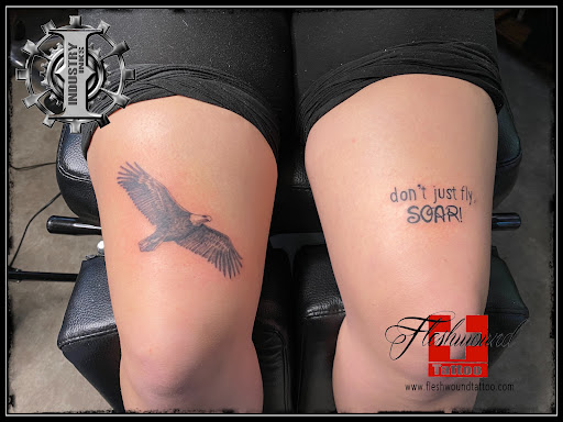 Explore badass small tattoo ideas, creative tattoo ideas in Moweaqua, available at Fleshwound Tattoo