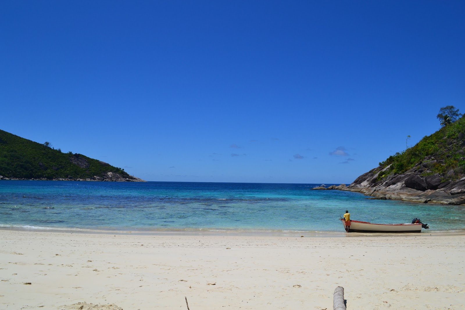 Photo of Anse Du Riz Beach with turquoise pure water surface