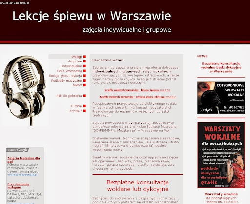 Warsztaty wokalne, indywidualne lekcje, nauka śpiewu dla dzieci i dorosłych.