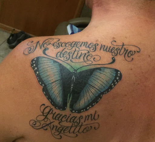 Explore butt cheek tattoo ideas, creative tattoo ideas in Yuba City, available at Black Skull Tattoo