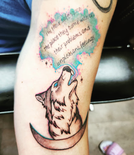 Explore shin tattoo ideas, creative tattoo ideas in Fargo, available at Devils Workshop Tattoos LLC