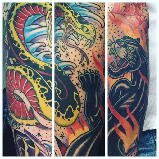 Explore tattoo ideas for guys shoulder, creative tattoo ideas in Eustis, available at Iron Will Tattoo