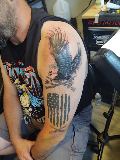 Explore lego tattoo ideas, creative tattoo ideas in Rockford, available at Euro Tattoo