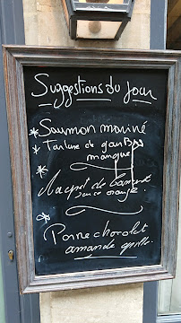 Restaurant français L'Orangerie Paris l'ile st louis à Paris (le menu)