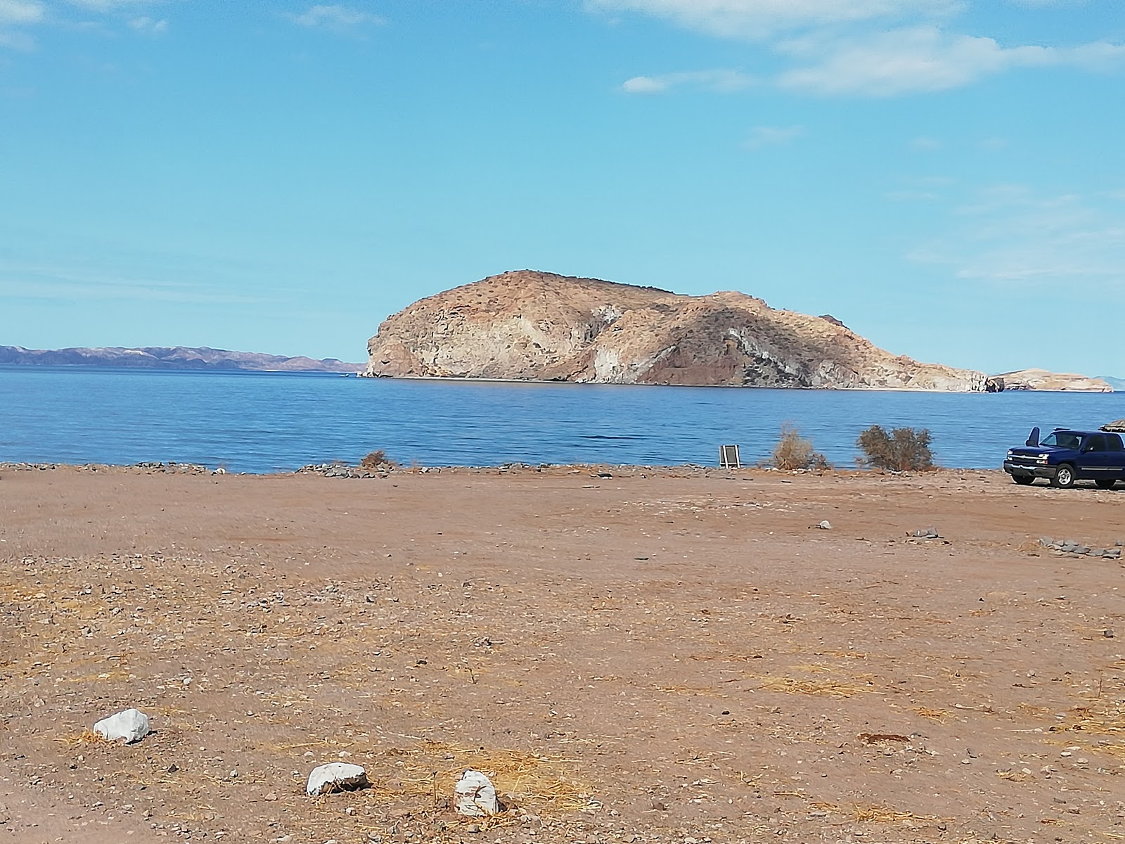 Foto av Playa San Cosme med lång rak strand