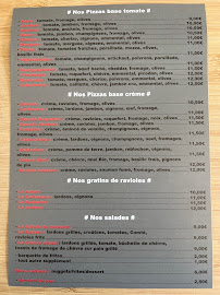 Menu du Pizza Jezza à Saint-Lager-Bressac