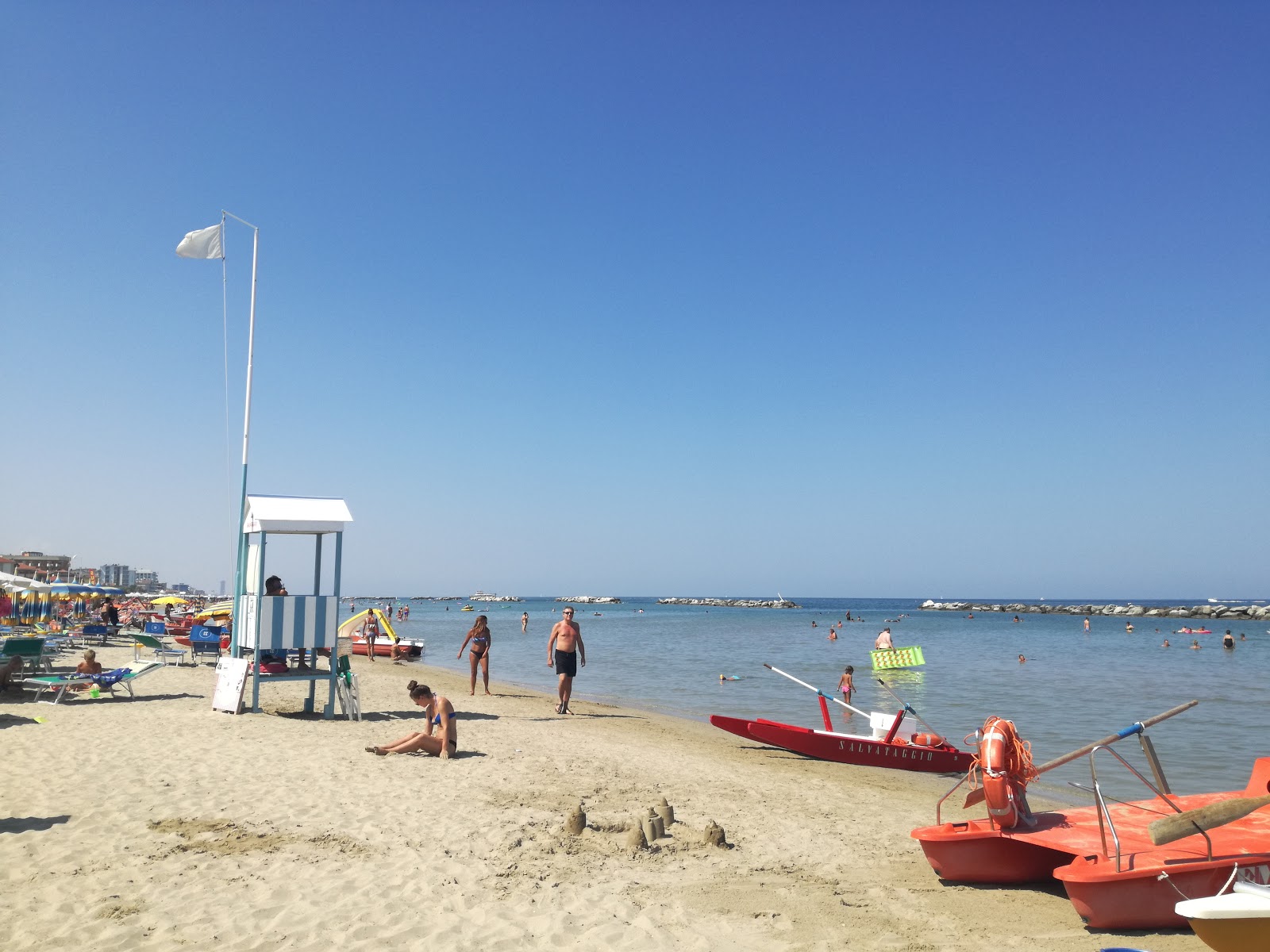 Foto di Spiaggia di Bellaria con dritto e lungo