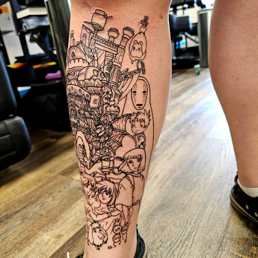 Explore tattoo word cover up ideas, creative tattoo ideas in Traverse City, available at Pinups & Needles