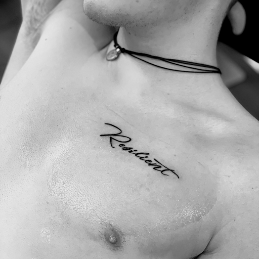 Explore wife name tattoo ideas for husband, creative tattoo ideas in Roscoe, available at Elevated Ink Tattoo