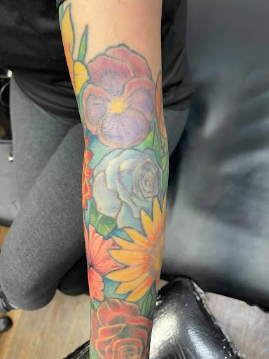 Explore simple stick and poke tattoo ideas, creative tattoo ideas in Harrison, available at West Hudson Tattoo