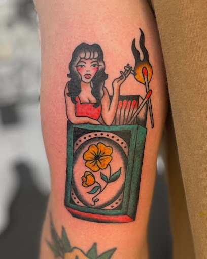 Explore semicolon tattoo ideas, creative tattoo ideas in San Jose, available at The Holy Scythe Tattoo