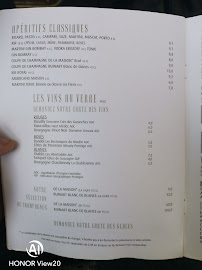 Cosy à Maisons-Laffitte menu