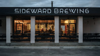 A row of beer taps
