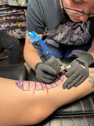 Explore buffy tattoo ideas, creative tattoo ideas in Roanoke, available at Saint Cecilias Art Studio